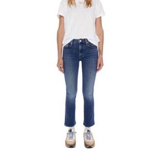 MOTHER The Insider Ankle Manana Mi Amor Jean Organic Cotton Stretch Sz 28